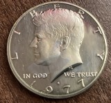 C50 - Moneda foarte veche - America - half dollar - litera S - 1977