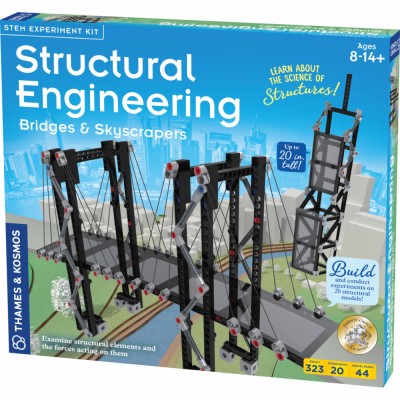 Kit constructie STEM Inginerie structurala 323 piese foto