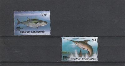 Grenada-Grenadines 1987-Fauna,Pesti,2 valori,dantelate,MNH,Mi.896,899 foto