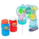 Pistol interactiv cu lumini , de facut baloane , Multicolor, 2 rezerve incluse, + 3 ani