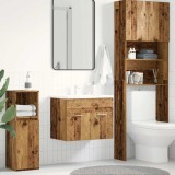 vidaXL Dulap chiuvetă baie, lemn vechi, 60x38,5x46 cm, lemn prelucrat