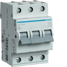 Siguranta automata 4A 3P Curba C 6ka Hager MC304A