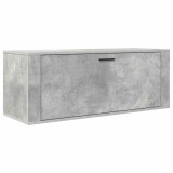 Cumpara ieftin Pantofar de perete, gri beton, 100x35x38 cm, lemn prelucrat