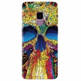 Husa silicon pentru Samsung S9, Abstract Multicolored Skull