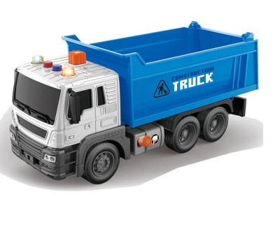 Camion basculanta cu sunete si lumini 24 cm albastru foto
