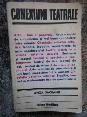 CONEXIUNI TEATRALE-AMZA SACEANU foto
