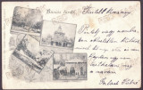 4994 - BUZIAS, Timis, Litho, Romania - old postcard - used - 1902, Circulata, Printata