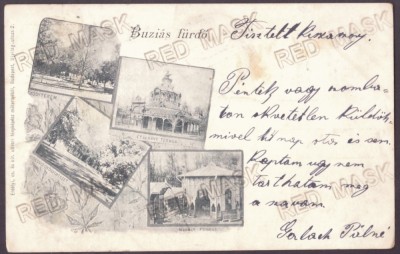 4994 - BUZIAS, Timis, Litho, Romania - old postcard - used - 1902 foto