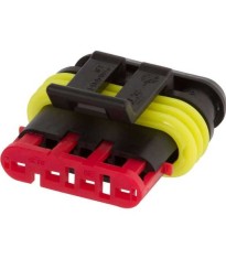 Conector cablu Superseal 1.5 mama mufa 4 pini IP67 TE Connectivity 282088-1