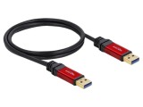Cablu USB A aurit 1m negru metalic DELOCK 82744