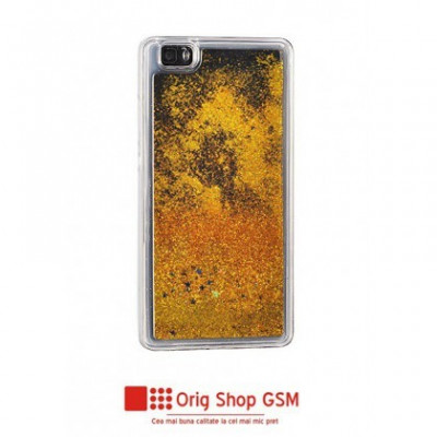 Husa Silicon Water Stars Apple iPhone 5 / 5S Gold foto