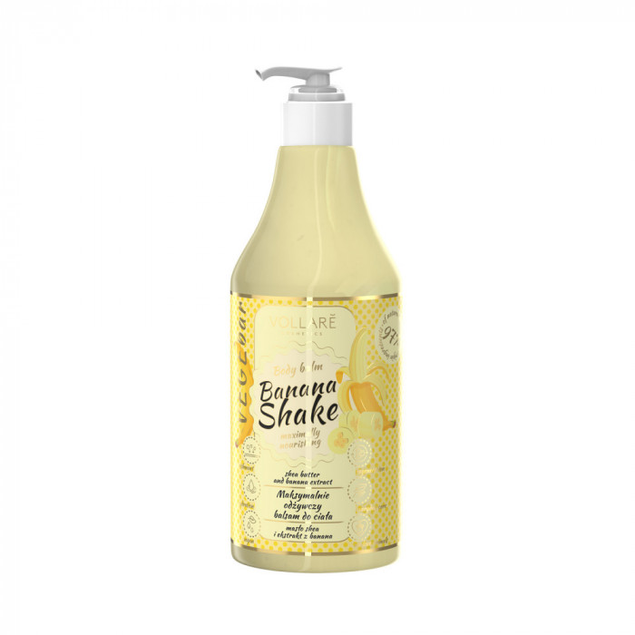 Balsam de corp hranitor VEGEbar Banana Shake Vollar&eacute; Cosmetics, 300 ml