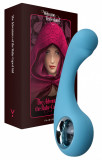 Vibrator BraveryAward FairyGasm, 9 Moduri Vibratii, Silicon, USB, IPX7, Albastru, 12.5 cm