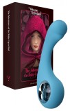 Vibrator BraveryAward, 9 Moduri Vibratii, Silicon, USB, IPX7, Albastru, 12.5 cm