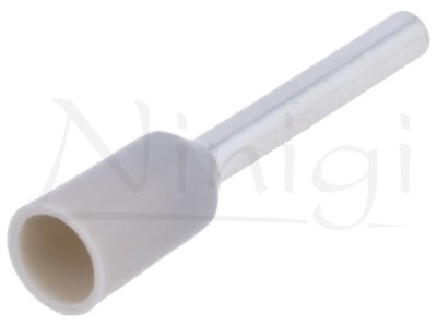 Terminal cablu 0.75mmp 10mm izolat gri foto
