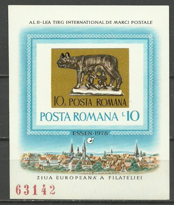 1978 - targ filatelic Essen, colita ndt neuzata 1978 - targ filatelic Essen, colita ndt neuzata