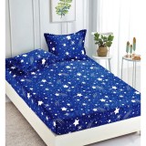 Cumpara ieftin Husa de pat cocolino cu elastic + 2 fete de perne pentru pat dublu -JO936