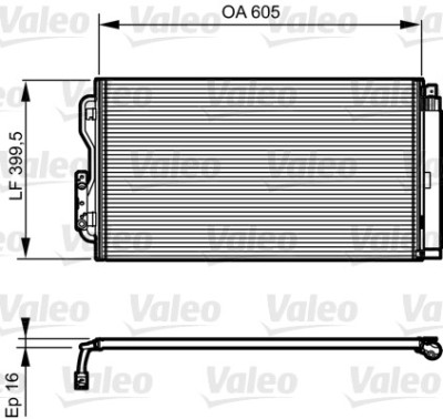 VALEO 814191 Condensator, climatizare foto