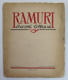 RAMURI , REVISTA LITERARA , ANUL XXXIX , NR. 1 -2 , IANUARIE - FEBRUARIE , 1943