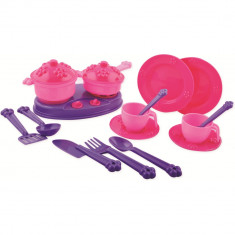 Accesorii bucatarie copii 18 piese Princess Maya and Friends Ucar Toys UC142 B39016945 foto