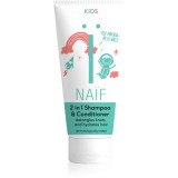 Naif Kids Shampoo &amp; Conditioner sampon si balsam 2 in 1 pentru copii 200 ml