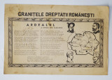 FOAIE VOLANTA - GRANITELE DREPTATII ROMANESTI - CONTINE POEZIA &#039; ARDEALUL &#039; de MIRCEA DEM . RADULESCU , INCEPUTUL SECOLULUI XX