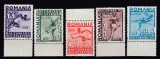 ROMANIA 1937 LP 121 A 8-a BALCANIADA DE ATLETISM SERIE FOARTE USOARA URMA SARNIERA