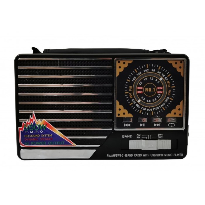 Radio elSales ELS-8021 cu USB , cititor card , FM , AM , lanterna LED , negru