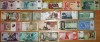 COLECTIE LOT 20 BANCNOTE DIFERITE DIN 17 TARI AFRICA SI ASIA UNC **, Europa