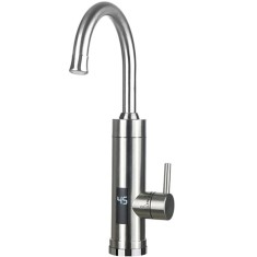 Robinet electric, bucatarie, baie din otel inoxidabil cu afisaj de temperatura LED, robinet cu incalzire 3-3, 5 kW