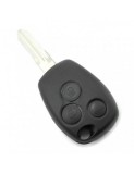 Dacia / Renault - Carcasa cheie cu 3 butoane si suport baterie din inox