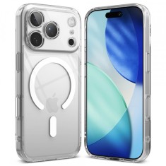 Husa MagSafe pentru Apple iPhone 17 Pro, Ringke, Fusion, Transparenta foto