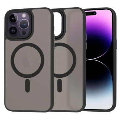 Husa pentru iPhone 14 Pro Max - Techsuit HaloFrost&amp;nbsp;MagSafe Series - Black foto