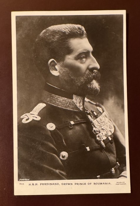 Carte Poștală foto Ferdinand necirculată &icirc;nceput sec. XX