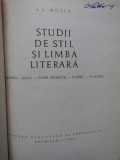 STUDII DE STIL SI LIMBA LITERARA de AL BOJIN , 1968