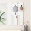 VidaXL Răcător de paltoane montat pe perete Alb 65 x 3 x 100 cm 874499
