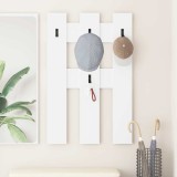 vidaXL Răcător de paltoane montat pe perete Alb 65 x 3 x 100 cm
