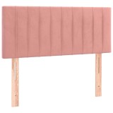 Cumpara ieftin Tablie de pat, roz, 90x5x78/88 cm, catifea