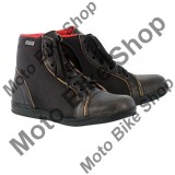 MBS Ghete moto piele/textil Oxford Jericho Stealth, impermeabile, negre, 44, Cod Produs: BM11044OX