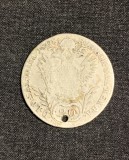 Moneda 20 creitari 1808 Austria argint semn monetărie B Kremnica, Europa