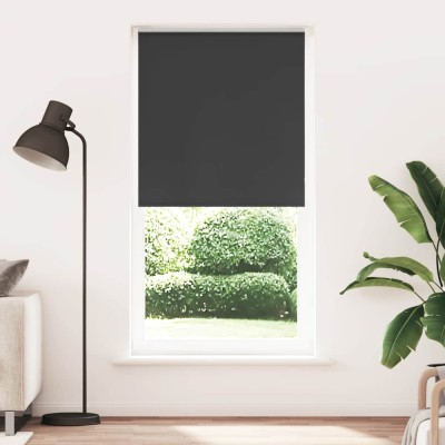 vidaXL Jaluzea cu role opace negru 110x210 cm lățime material 105,7 cm 4010922 foto