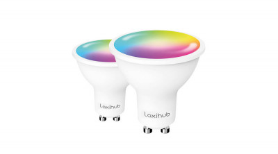Laxihub LAGU10S Wifi Bluetooth TUYA bec inteligent cu LED-uri (2 buc) foto