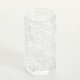 Pahar din sticla cu textura neregulata 350 ml