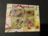 Mini-Coală Congo 2009 - Faună, Fluturi Exotici, Fluturașul de Foc Lycaena Phlaeas, Pararge Aegeria, Lepidoptera, 4v - Ștampilate -A333
