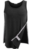 Cămașă PINSPARK unisex pentru după operația la umăr, tricou fără m&acirc;neci pentru femei cu &icirc;nchidere prin nasturi presați, margine detașabilă, haine pent