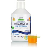 Multivitamine Lichide pentru Barbati 50+ cu 131 Ingrediente: Vitamine, Minerale, Aminoacizi si Bio Active Life Blend 500ml
