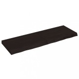 vidaXL Blat de masă maro 120x40x(2-6) cm, lemn masiv stejar tratat