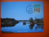 HOPCT MAXIMA NR 1074 PEISAJ DIN ALAND FINLANDA 1986 EXPOZITIE FILAT SCANDINAVIA -EUROPA