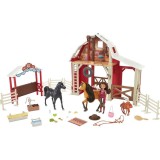 Set de joaca Spirit, Lucky si Spirit in hambar, 20 piese, Mattel