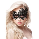 Mască OUCH! Royal Black Lace, pentru jocuri erotice, din dantelă, culoare negru, mărime universală